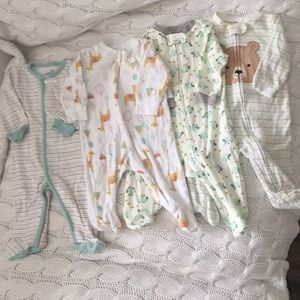 Baby pajamas, 4 pieces. Age 0-3months